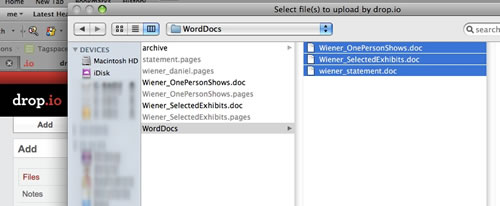 drop.io add files