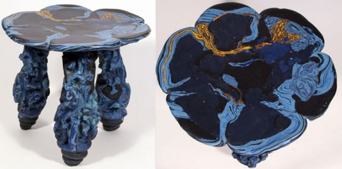  Hocus Pocus in Blue, 15 x 15 x 15 inches, Apoxie-Sculpt .