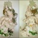 whitemosaicglassbrain, 14 x 13 x 26 inches, apoxie sculpt, glass, aqua resin thumbnail